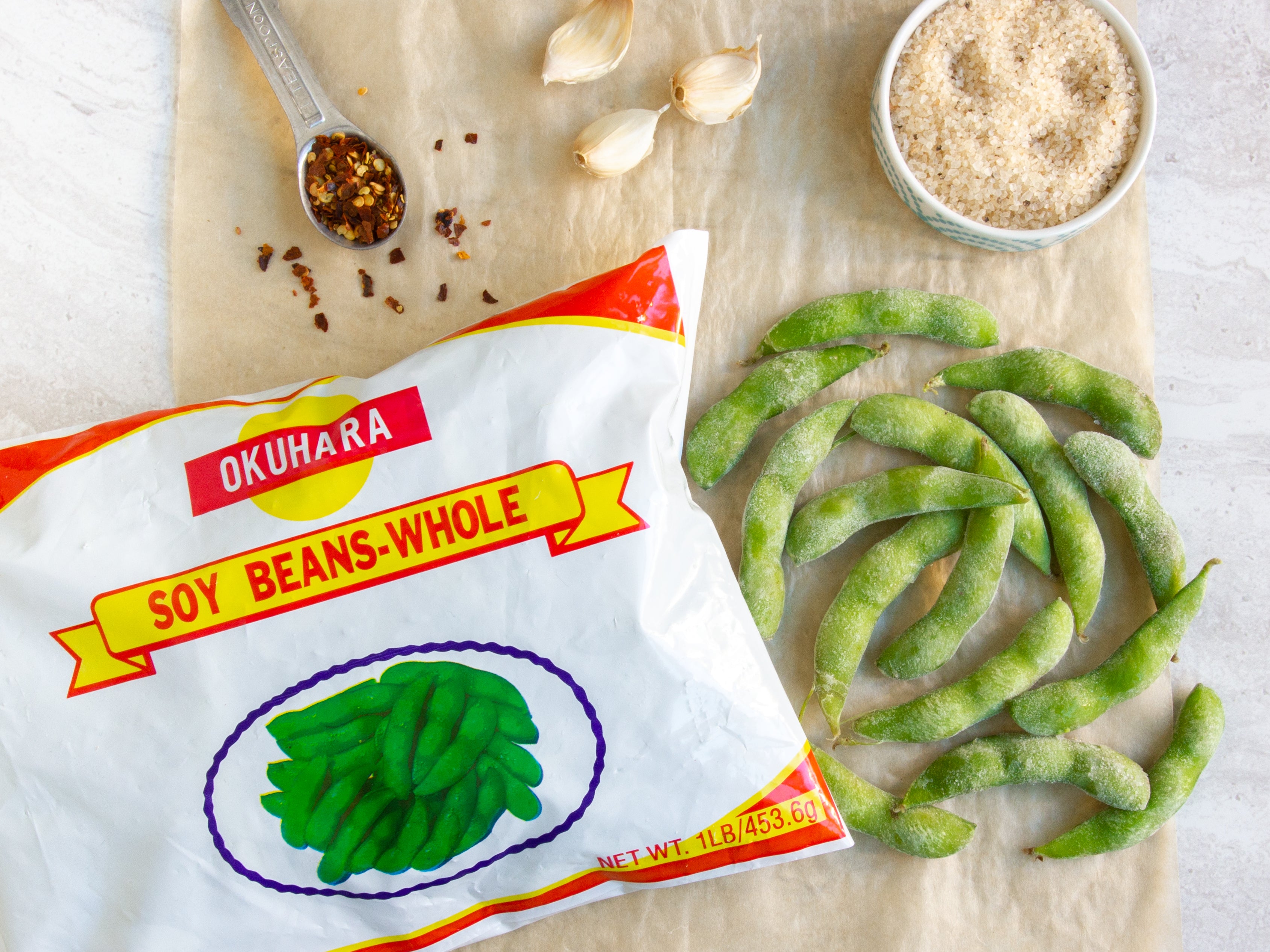 Edamame (With Shell) 5 Pack Okuhara Foods